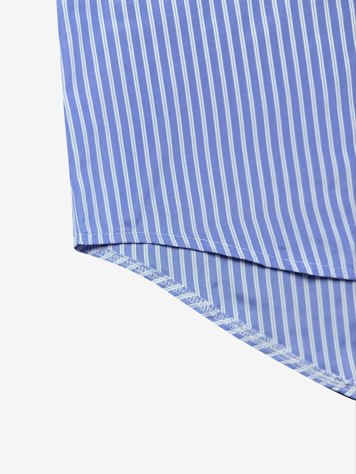 Bow Back Striped Shirt and Shorts Set - Blue - 4