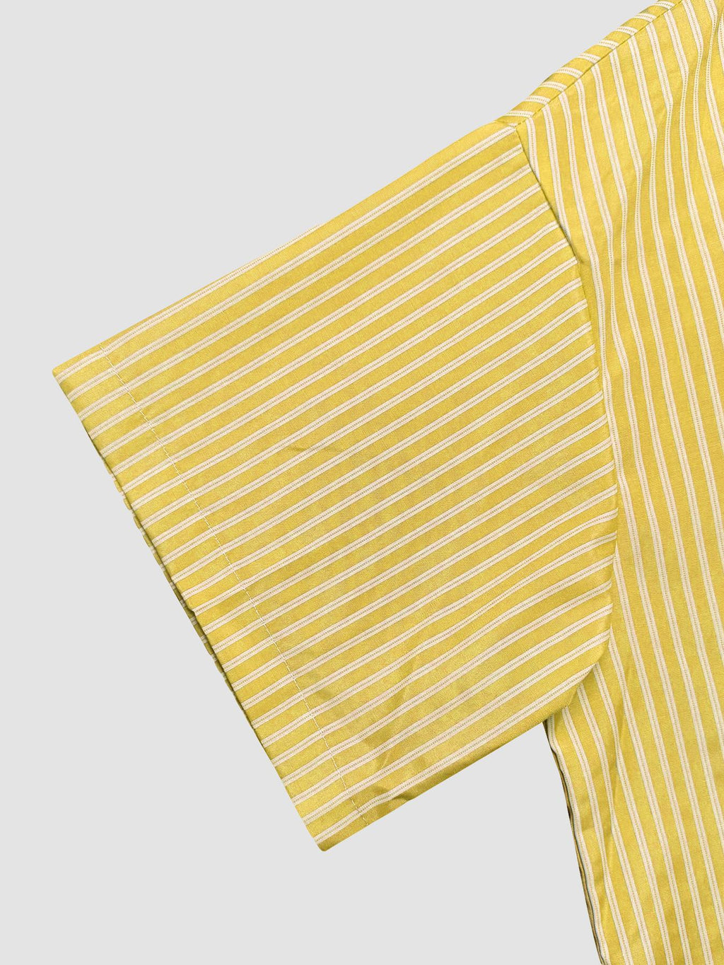 Bow Back Striped Shirt and Shorts Set - Yellow - 4