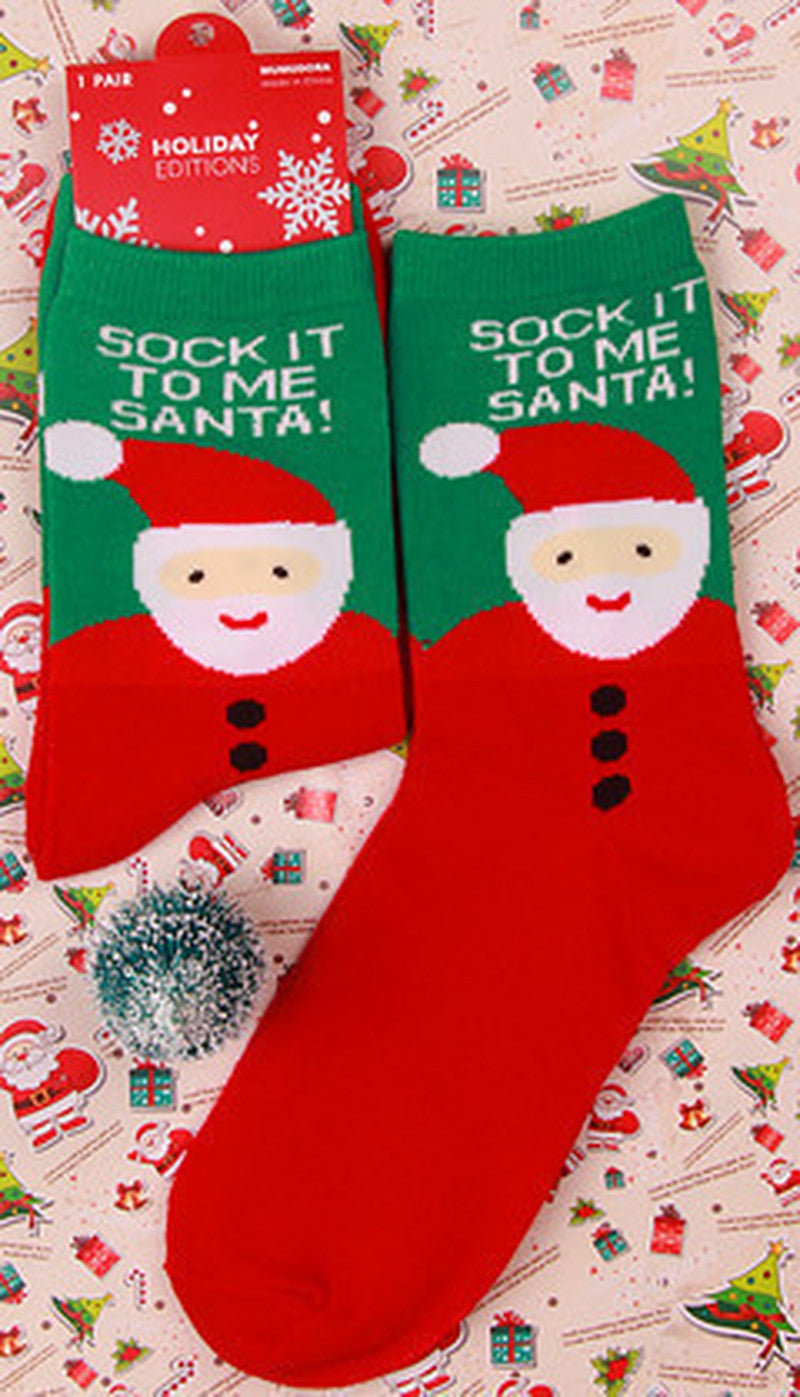 Holiday Christmas Novelty Crew Socks - NO02