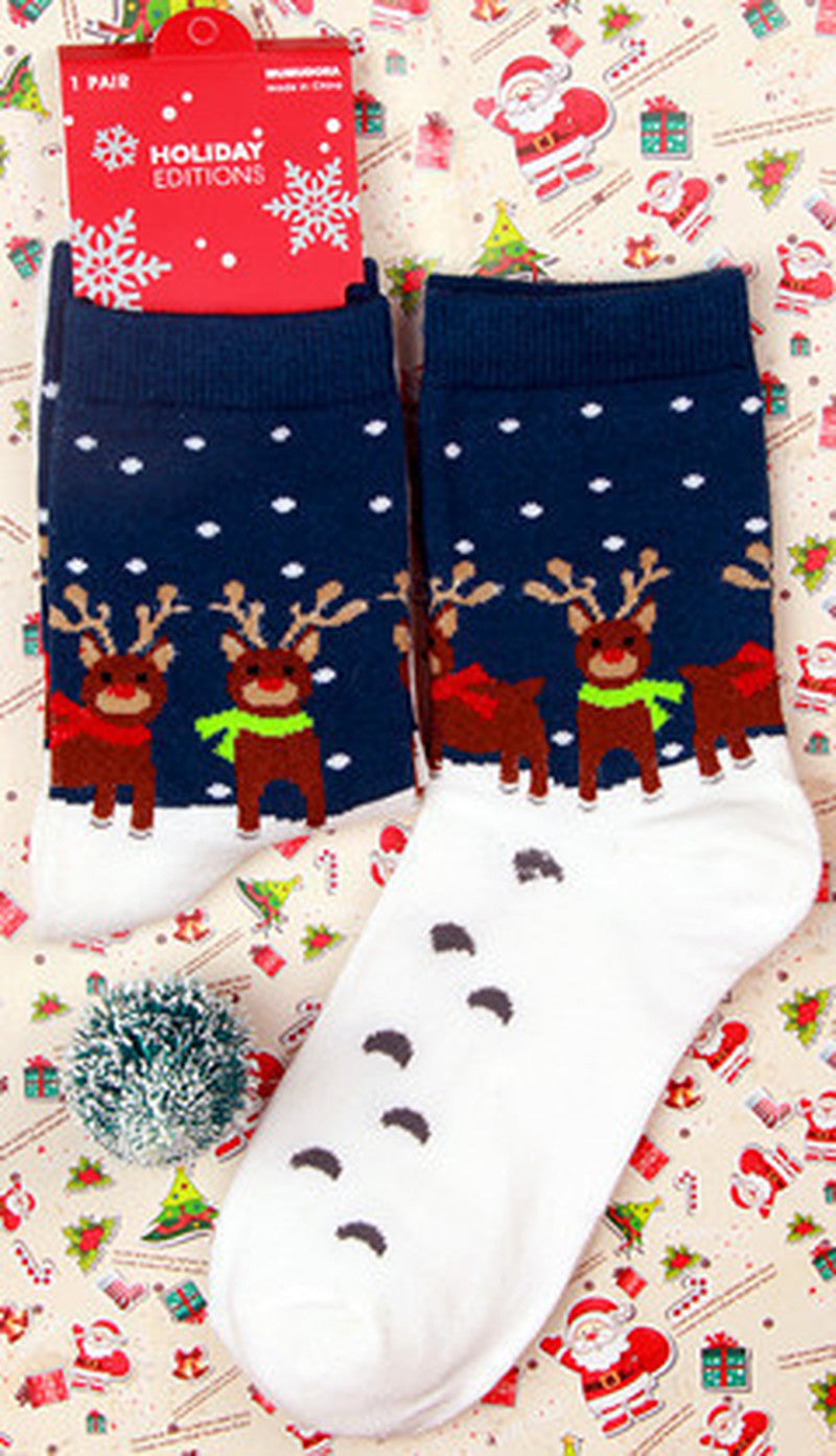 Holiday Christmas Novelty Crew Socks - NO05