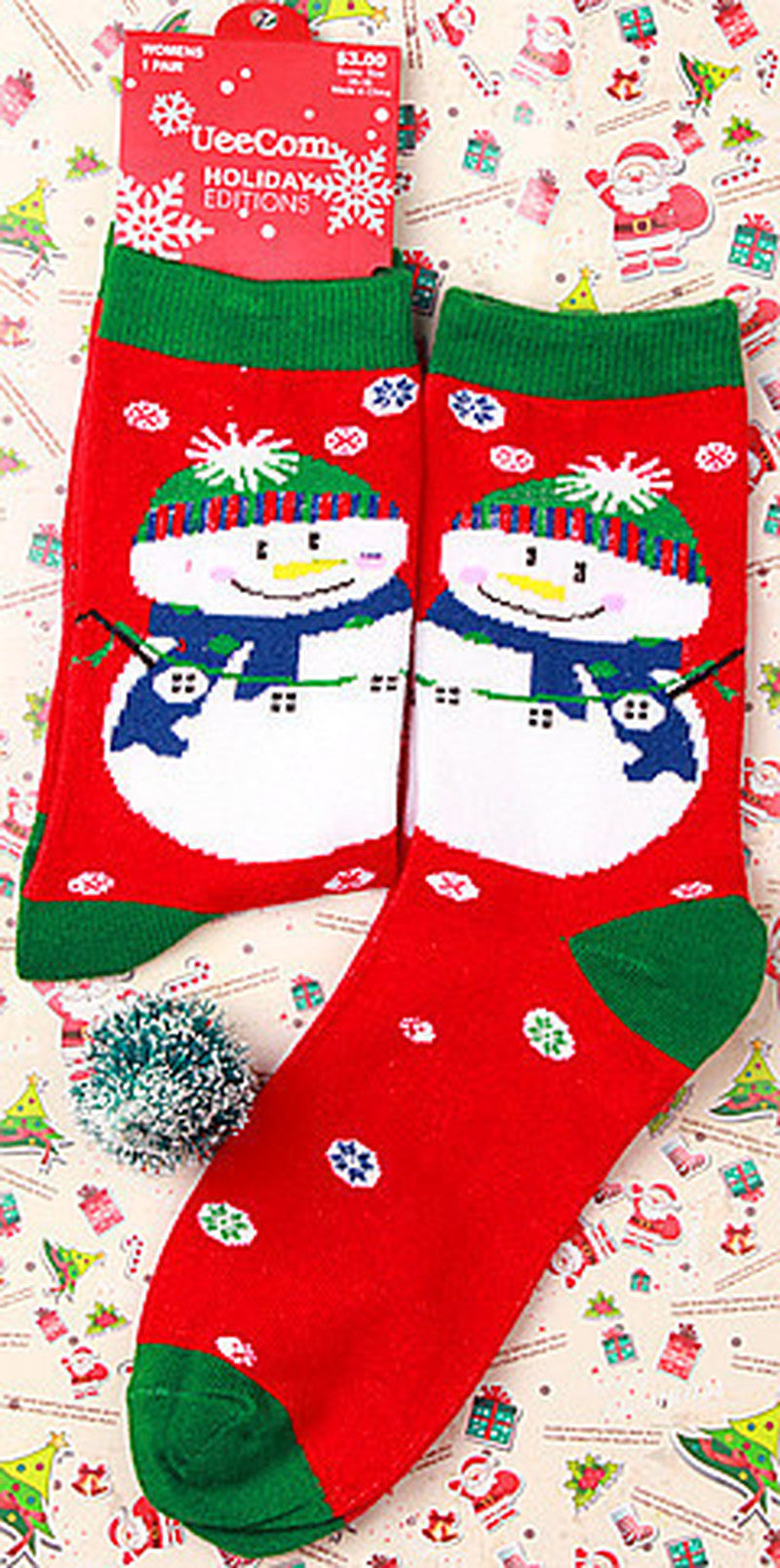 Holiday Christmas Novelty Crew Socks - NO06