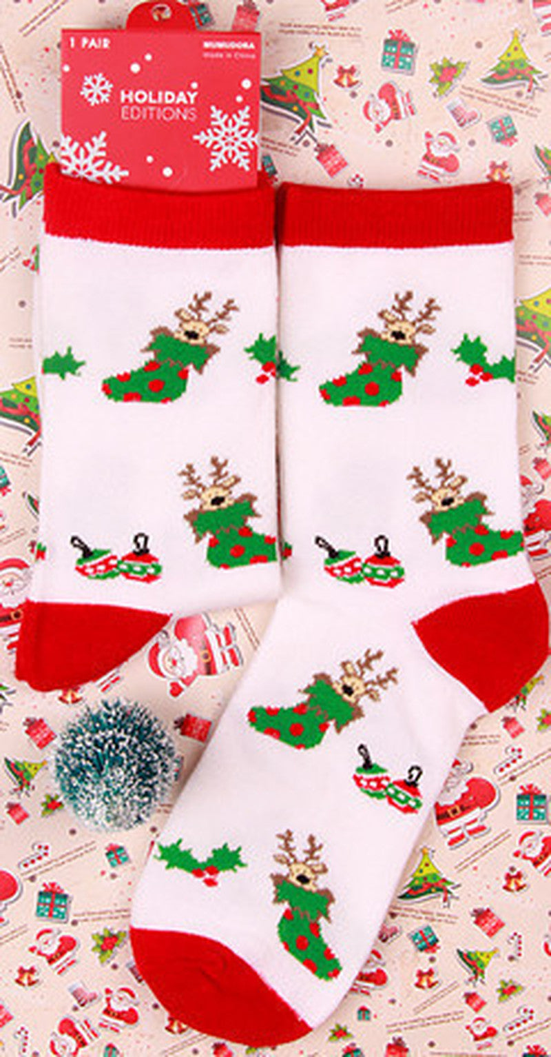 Holiday Christmas Novelty Crew Socks - NO12