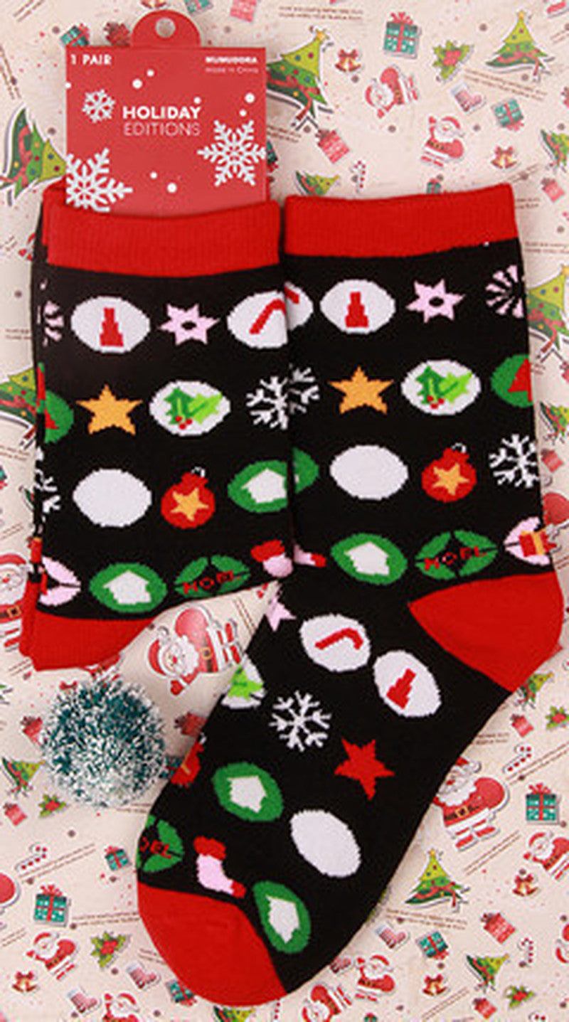Holiday Christmas Novelty Crew Socks - NO13