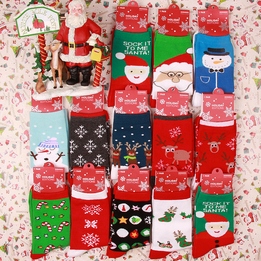 Holiday Christmas Novelty Crew Socks