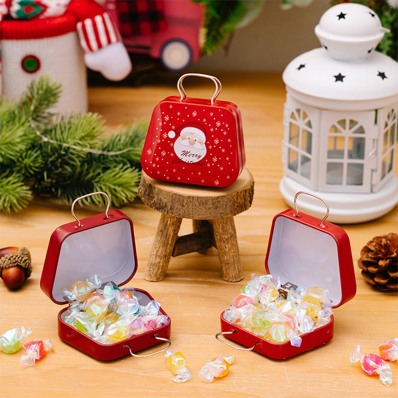 Christmas Tin Candy Box Shaped Like a Mini Purse - view 1