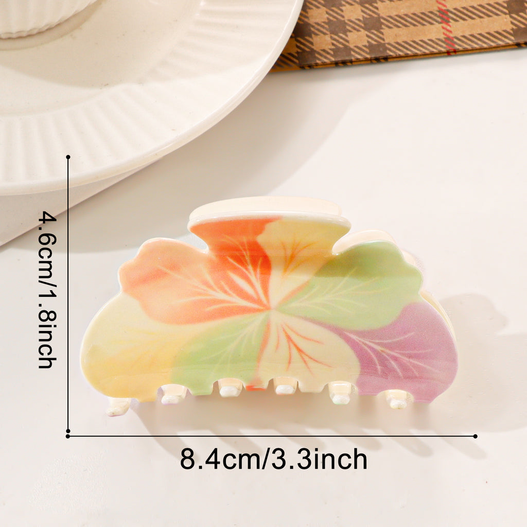 Novelty Beach Theme Acrylic Hair Claw Clip - Flower