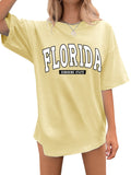 Florida Sunshine State Oversized Tunic Tee - Yellow