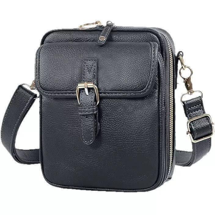 Buckle Flap Mini Messenger Crossbody Bag
