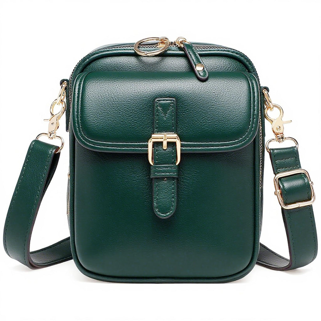Buckle Flap Mini Messenger Crossbody Bag