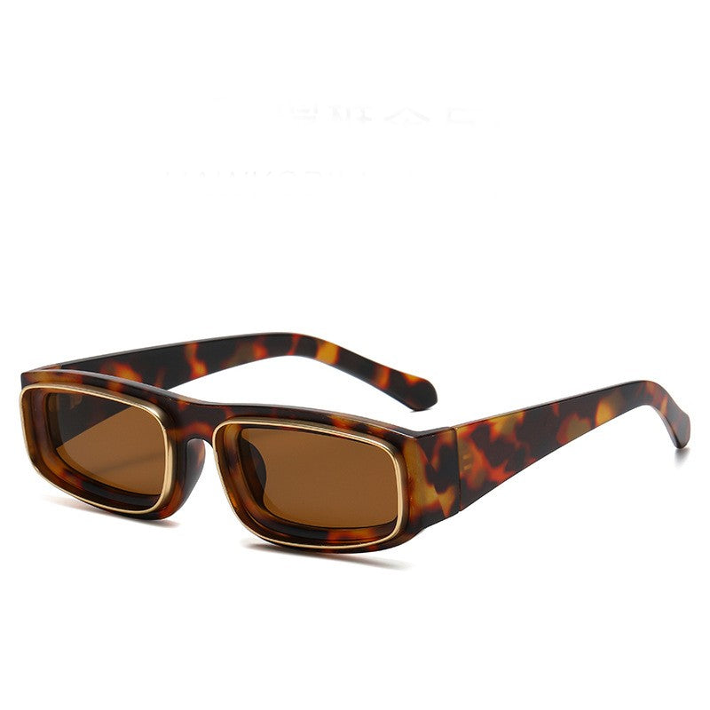 Chunky Rectangle Frame Retro Sunglasses - NO-1