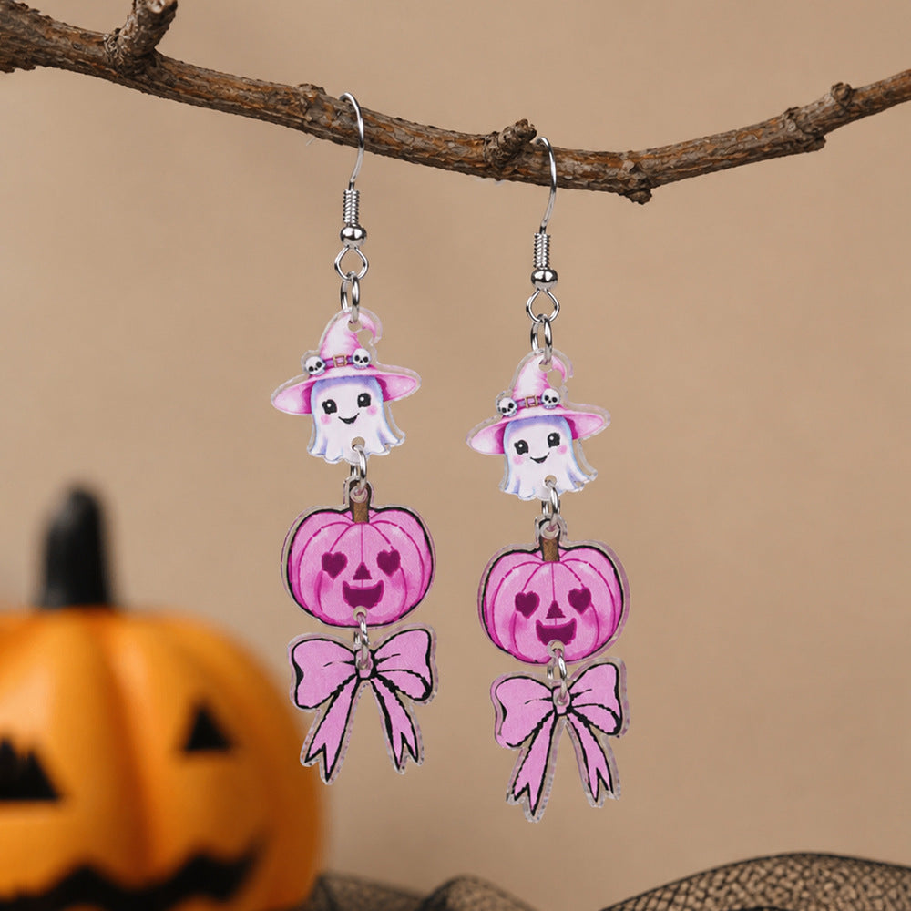 Spooky Halloween Charm Dangle Earrings - NO-2
