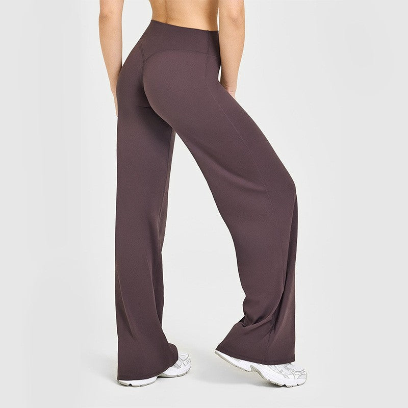Brushed High Waist Wide Leg Yoga Pants