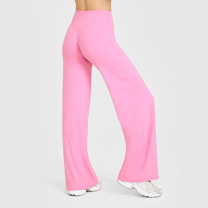 Brushed High Waist Wide Leg Yoga Pants