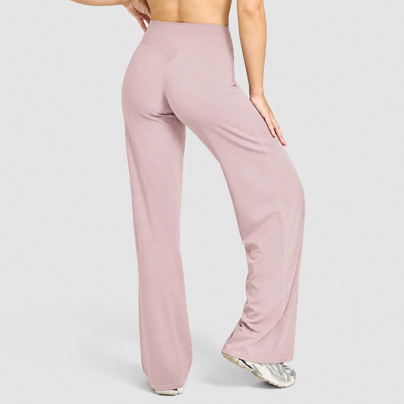 Brushed High Waist Wide Leg Yoga Pants