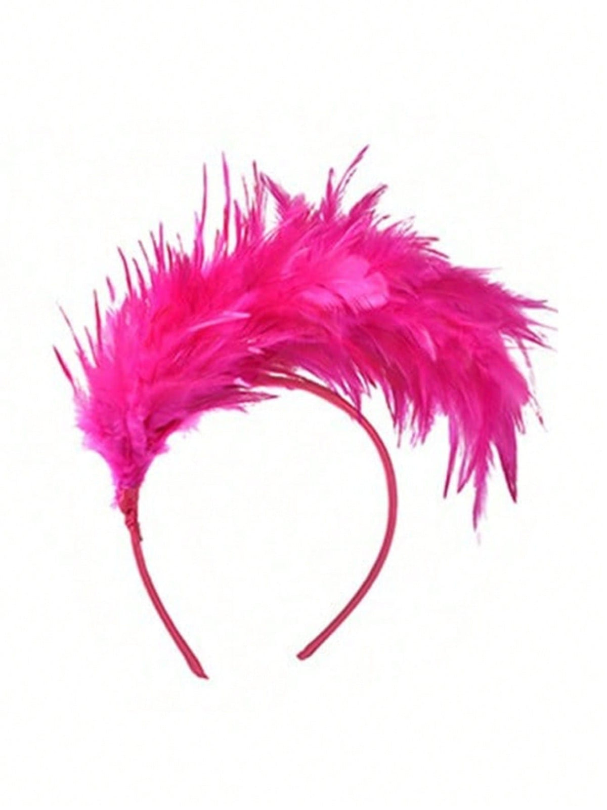 Feather Fascinator Party Headband - Rose