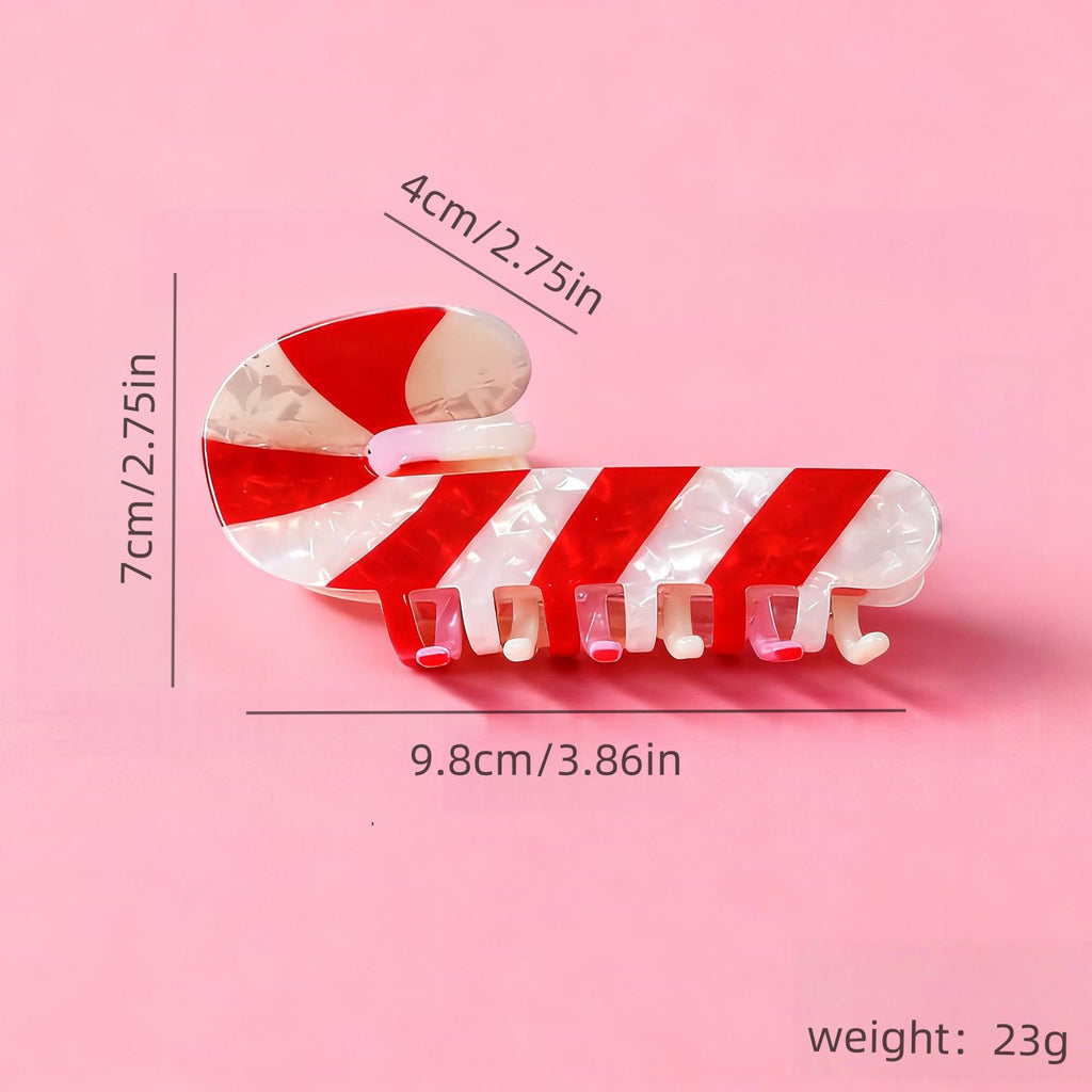 Holiday Candy Cane and Cookie Claw Clips - view 1