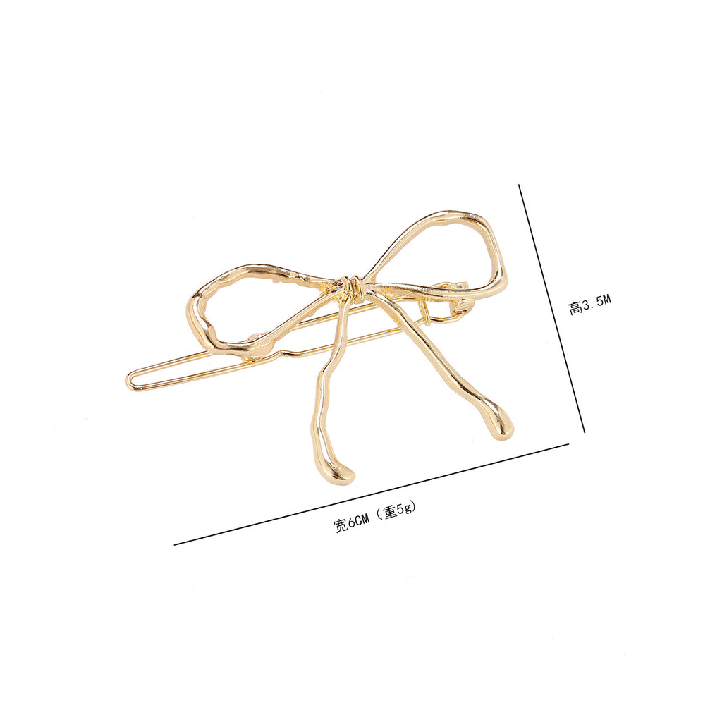 Openwork Wire Bow Barrette Clip - view 1