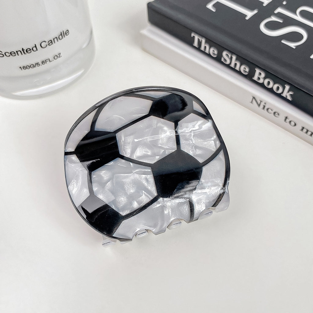 Sports Ball Acetate Claw Hair Clip - C4