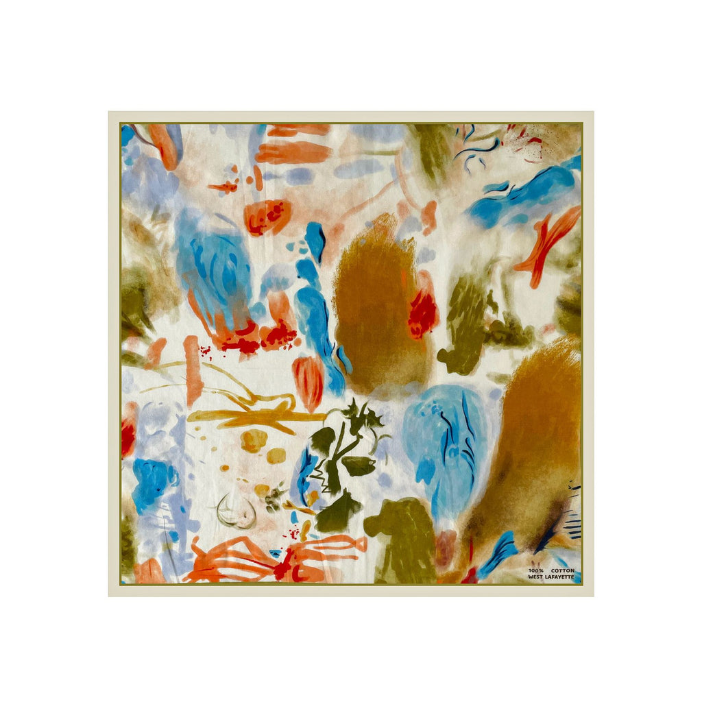 Watercolor Art Print Square Bandana Scarf - NO-1