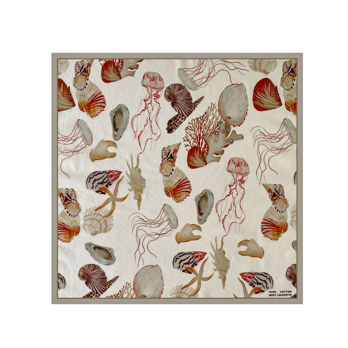 Watercolor Art Print Square Bandana Scarf - NO-4