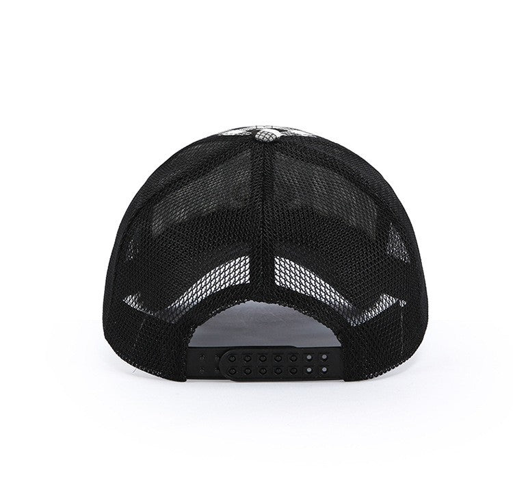 Gingham Trucker Cap With Embroidered Bow Detail