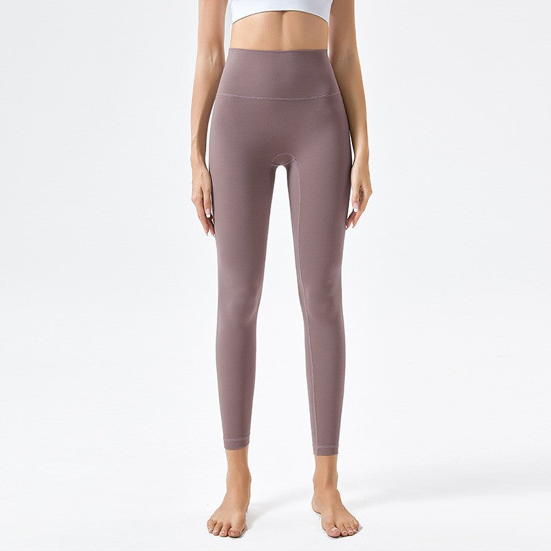 Buttery Soft High Rise Yoga Leggings With Hidden Pocket - Dusty Mauve