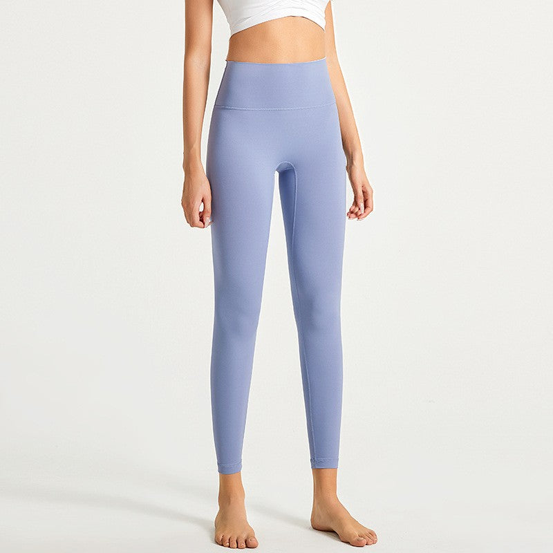 Buttery Soft High Rise Yoga Leggings With Hidden Pocket - Lake Blue