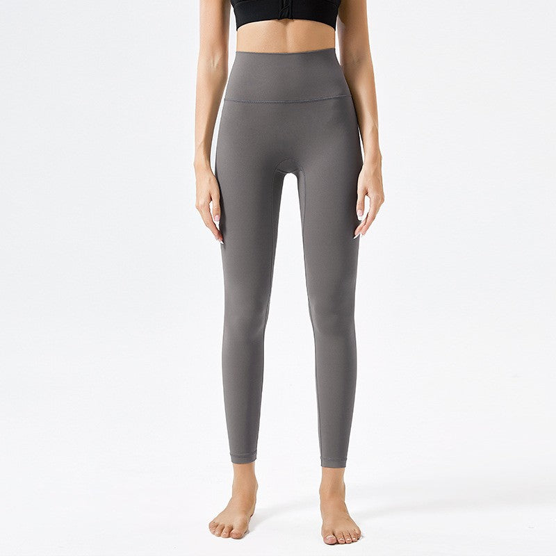 Buttery Soft High Rise Yoga Leggings With Hidden Pocket - Slate Gray