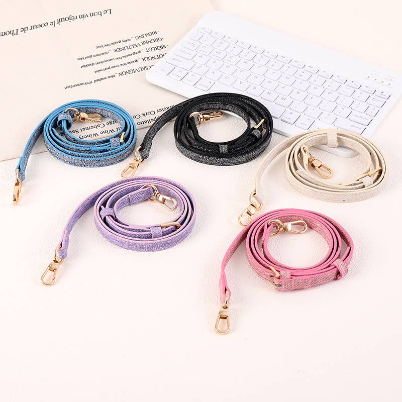 Glitter Finish Slim Lanyard Shoulder Strap