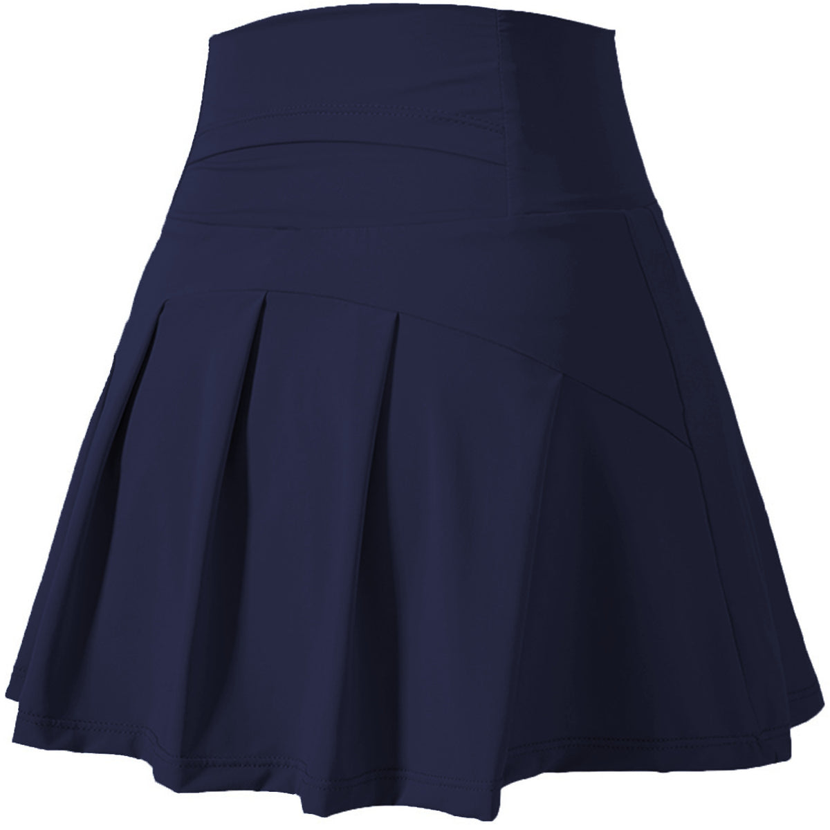 Pleated Tennis Skirt With Built In Shorts - Navy