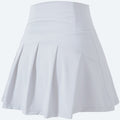 Pleated Tennis Skirt With Built In Shorts - White