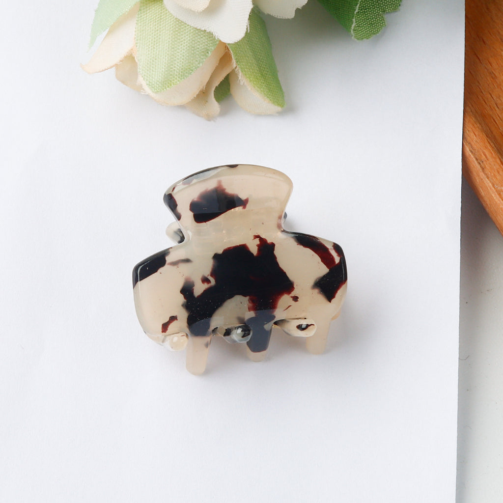 Mini Marbled Claw Clips for Bangs - Color_01