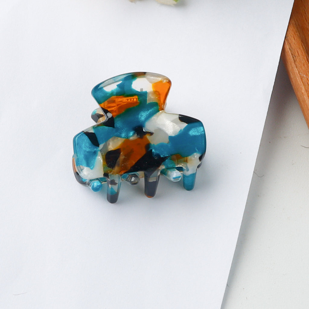 Mini Marbled Claw Clips for Bangs - Color_06