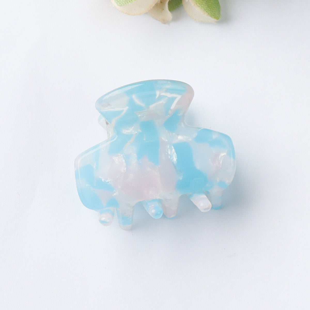 Mini Marbled Claw Clips for Bangs - Color_07