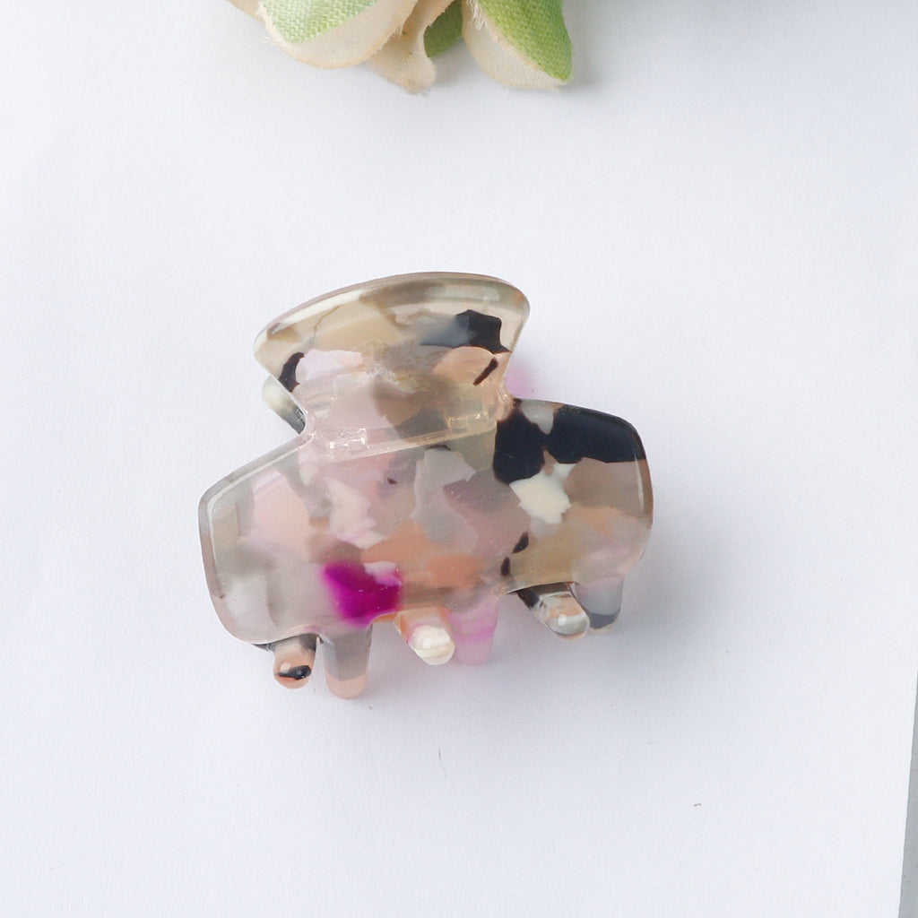 Mini Marbled Claw Clips for Bangs - Color_08