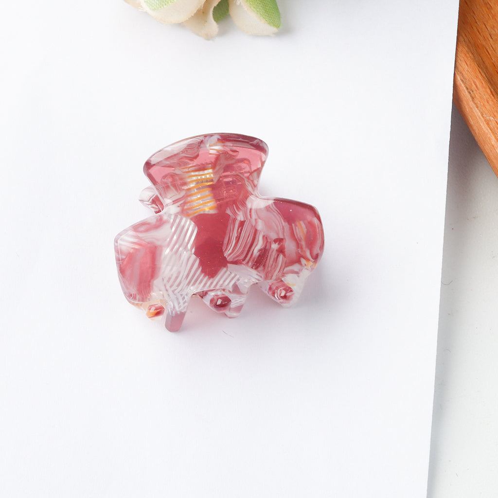 Mini Marbled Claw Clips for Bangs - Color_10