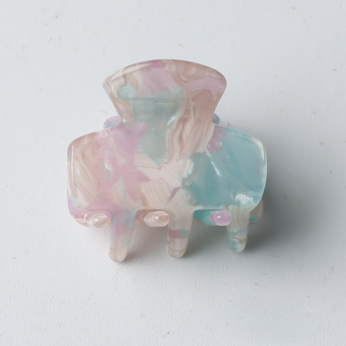 Mini Marbled Claw Clips for Bangs - Color_12