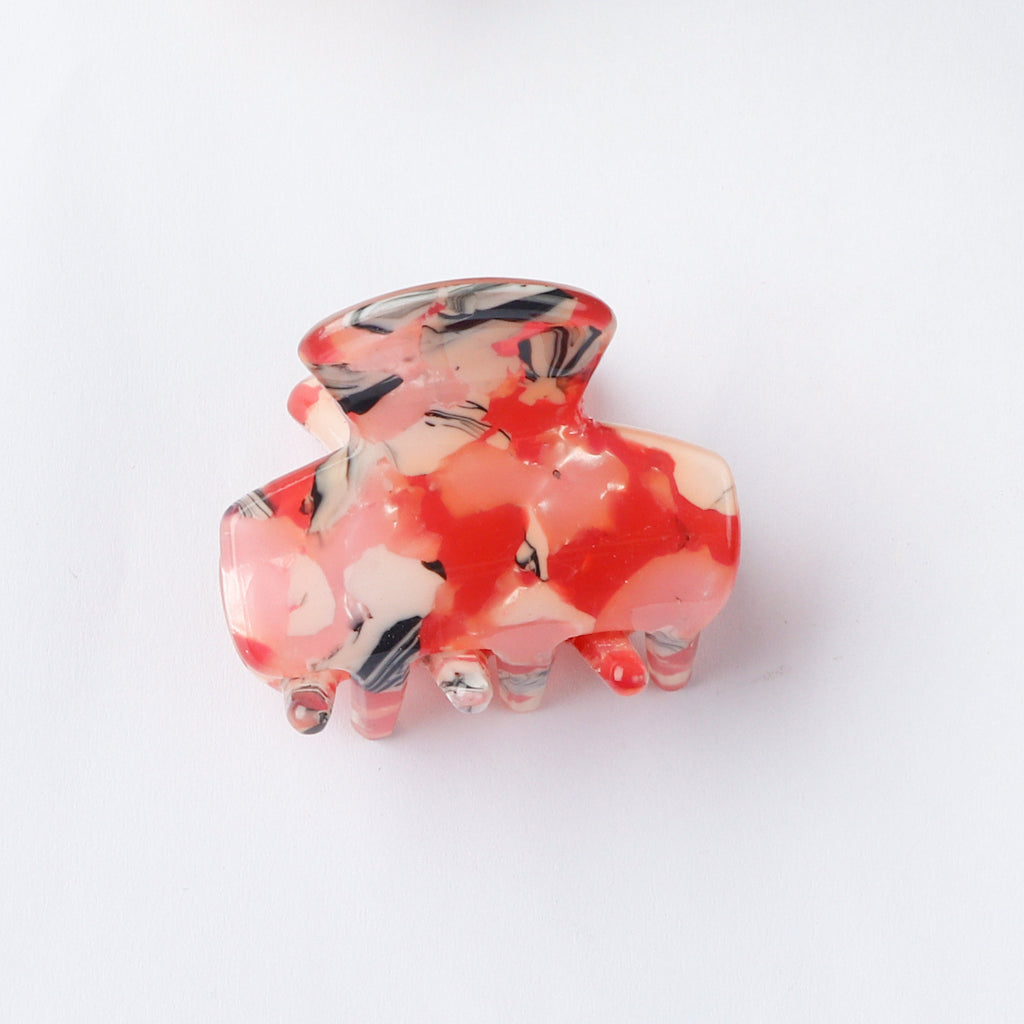 Mini Marbled Claw Clips for Bangs - Color_14