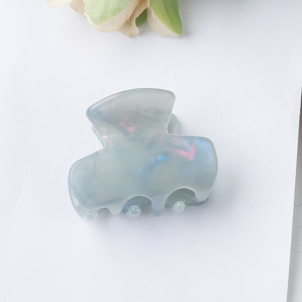 Mini Marbled Claw Clips for Bangs - Color_17
