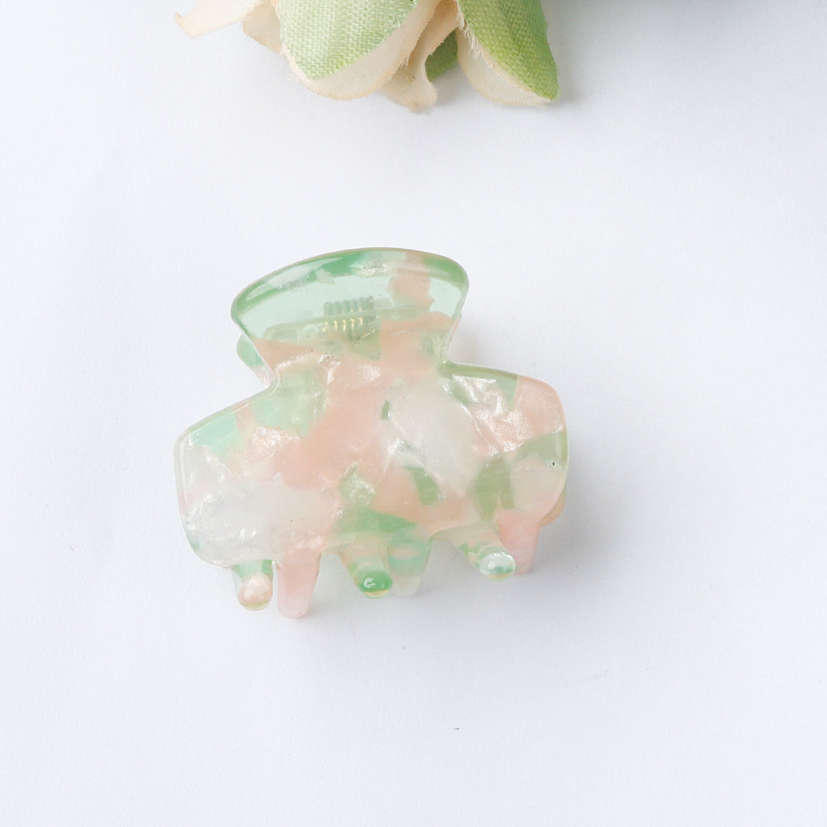 Mini Marbled Claw Clips for Bangs - Color_19