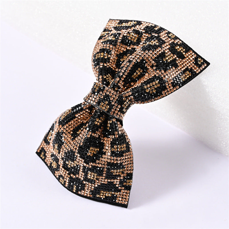 Sparkling Crystal Pave Bow Hair Pin - Color_06