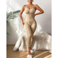 Seamless Tummy Control Cami Shaping Jumpsuit - Nude