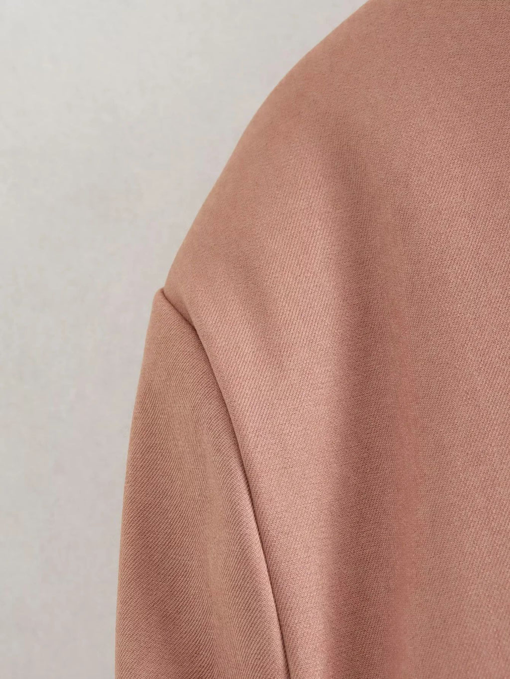 Cropped Flap Pocket Bomber Jacket - Pink - 3