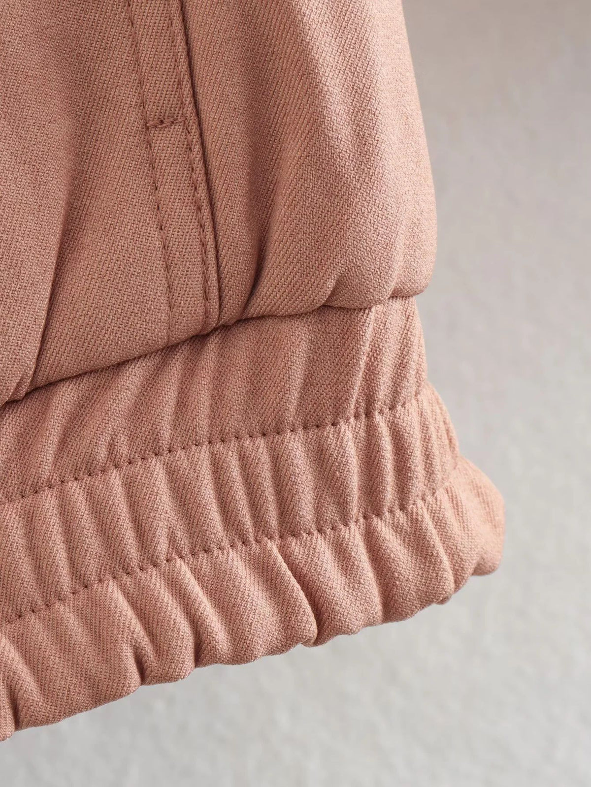 Cropped Flap Pocket Bomber Jacket - Pink - 6