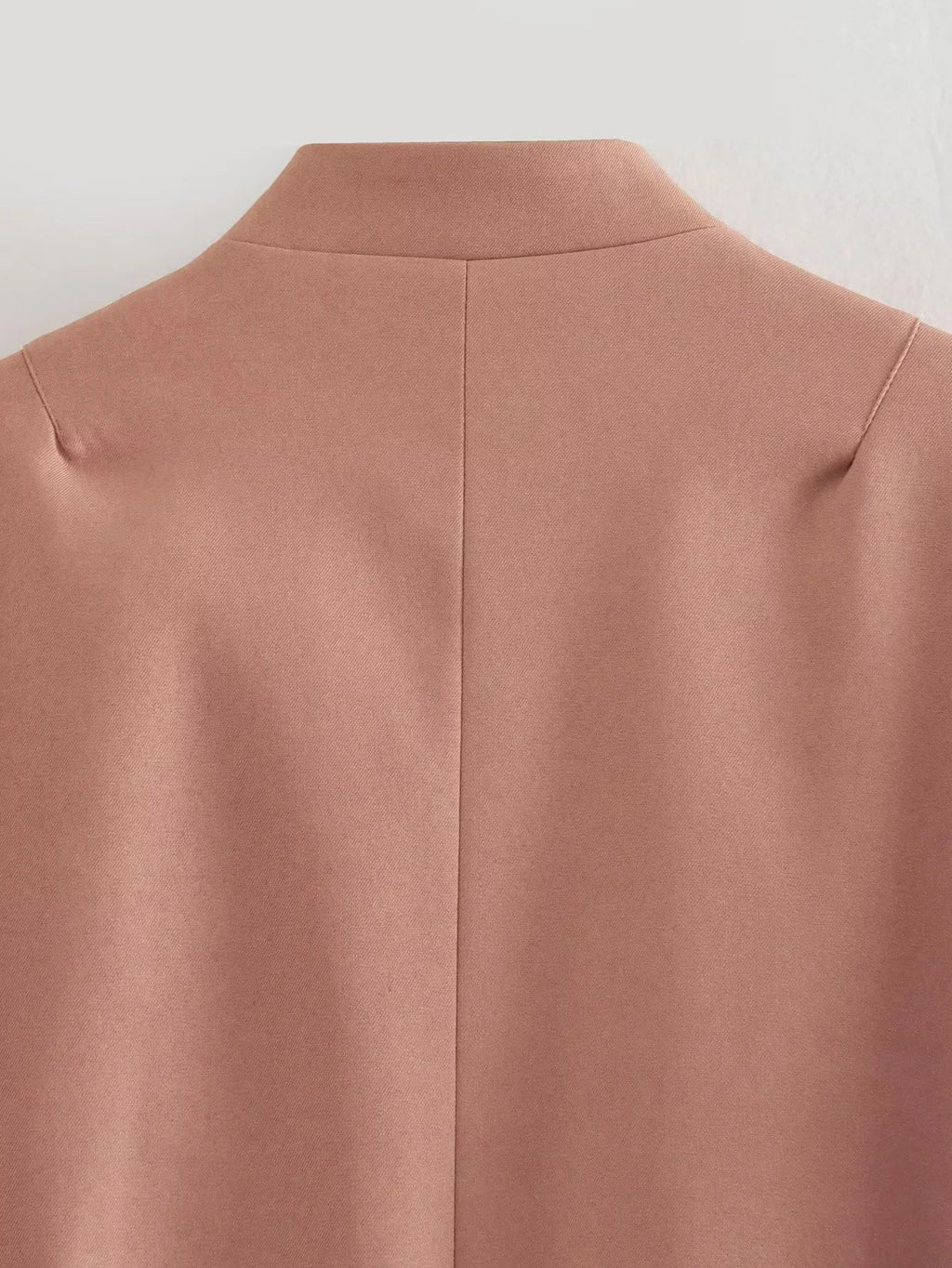 Cropped Flap Pocket Bomber Jacket - Pink - 9