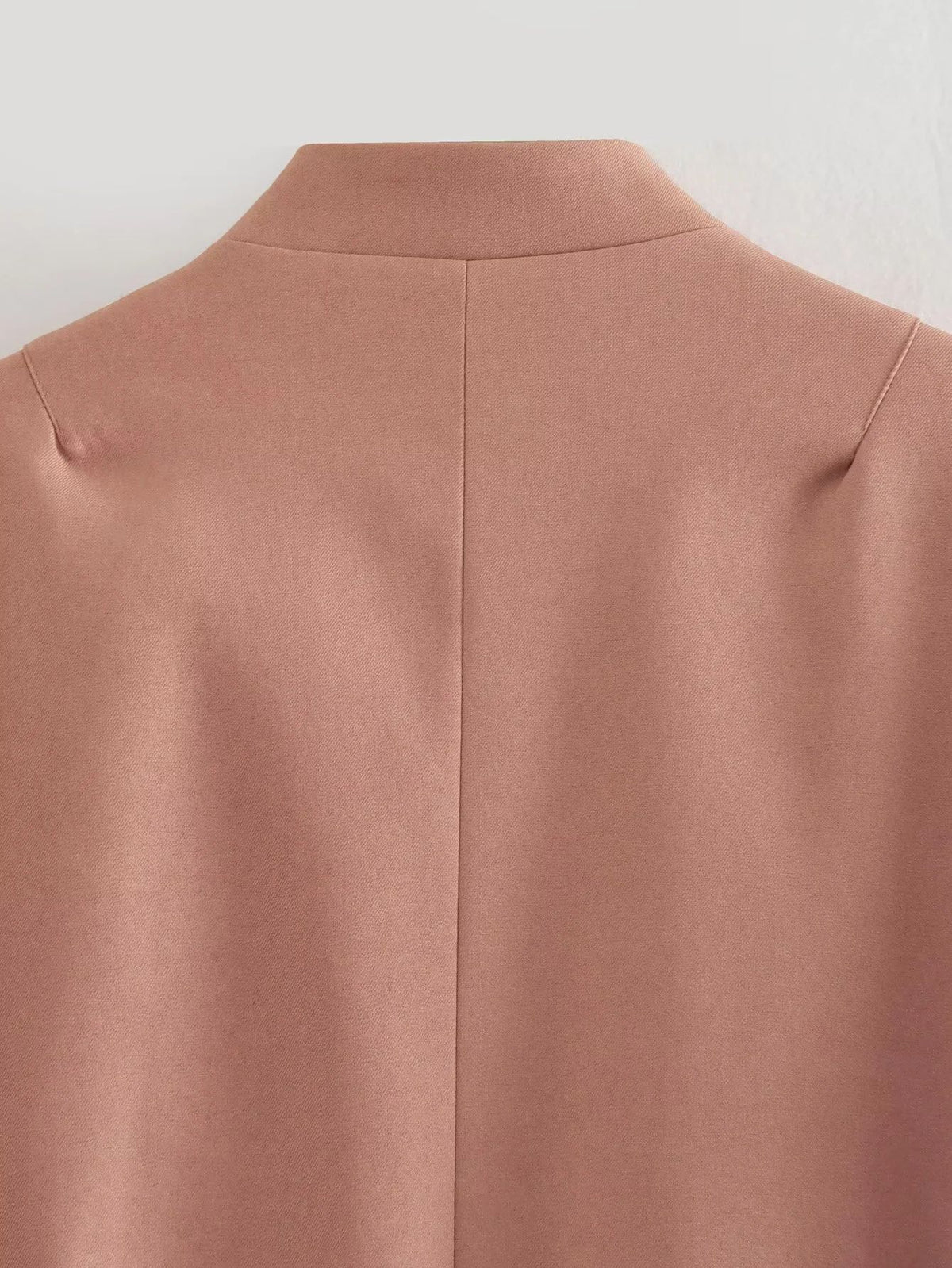 Cropped Flap Pocket Bomber Jacket - Pink - 9