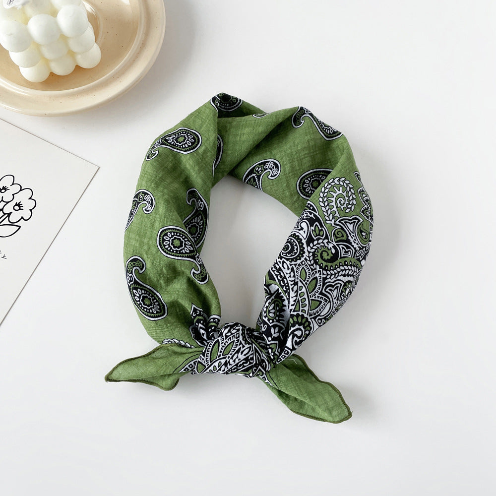 Assorted Print Square Neck Scarf - NO03