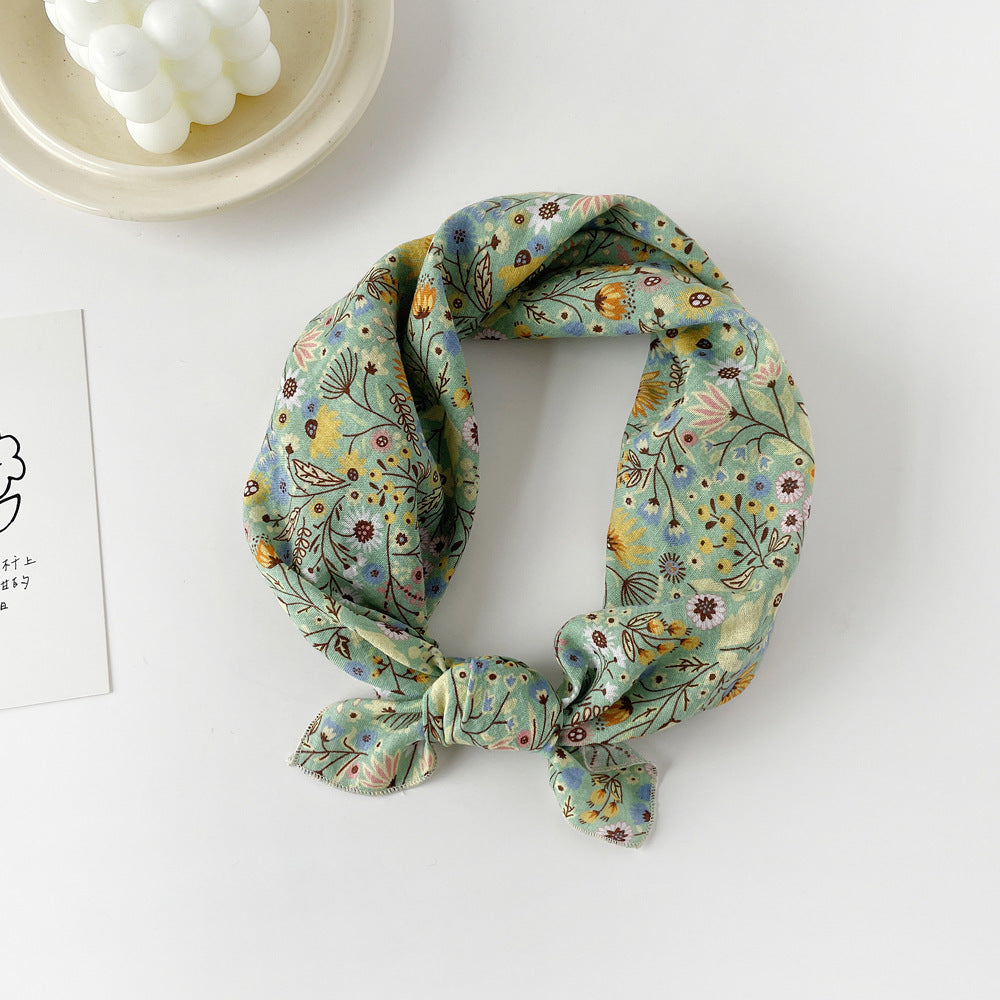 Assorted Print Square Neck Scarf - NO15