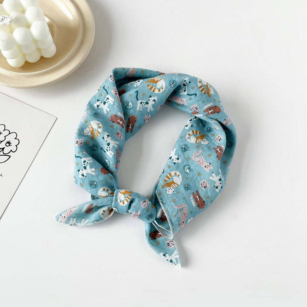 Assorted Print Square Neck Scarf - NO18