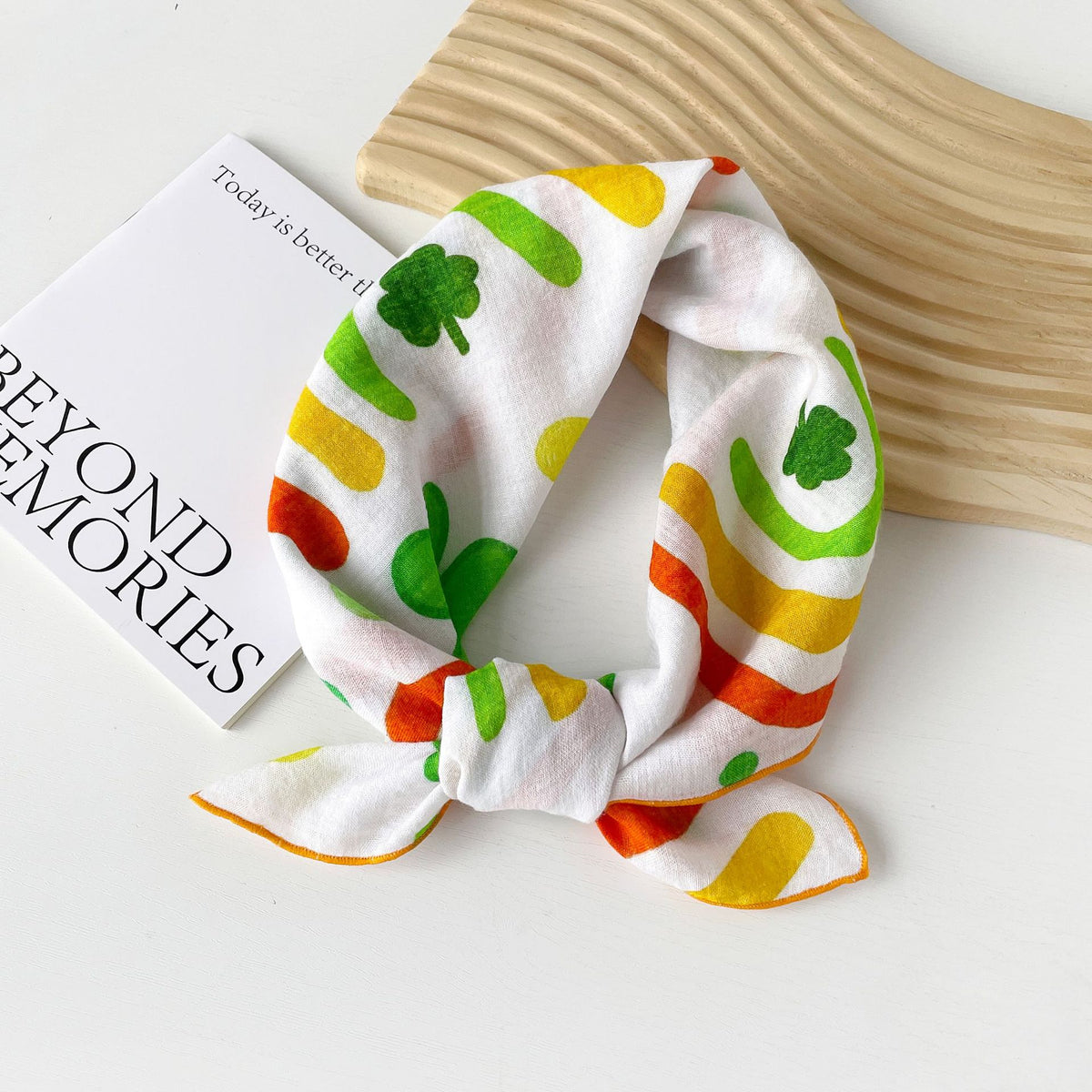 Assorted Print Square Neck Scarf - NO23